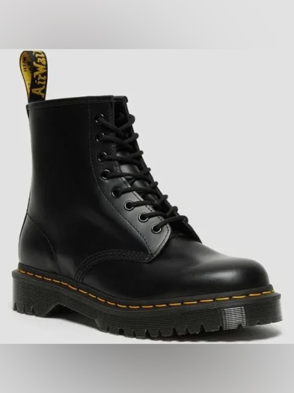 Dr. Martens 1460 Bex Smooth Leather Platform Boots Black Unisex Men 8 Women 9